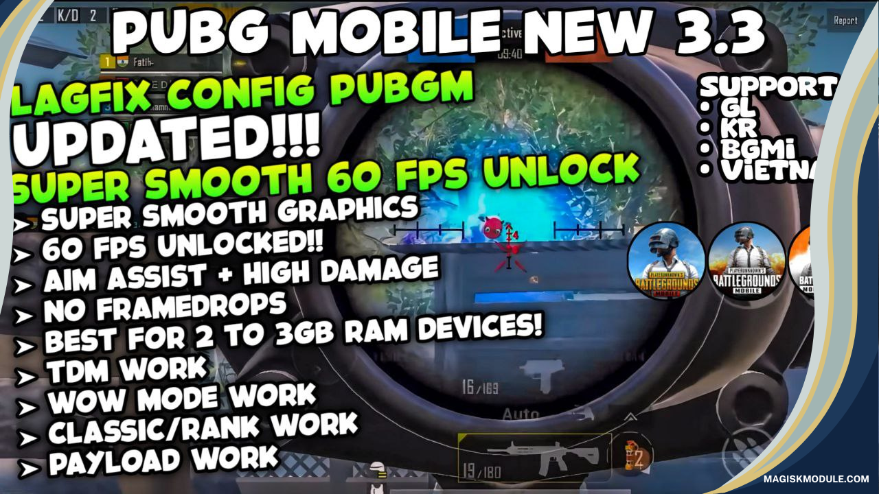 PUBG Mobile 3.3 Lag Fix Config