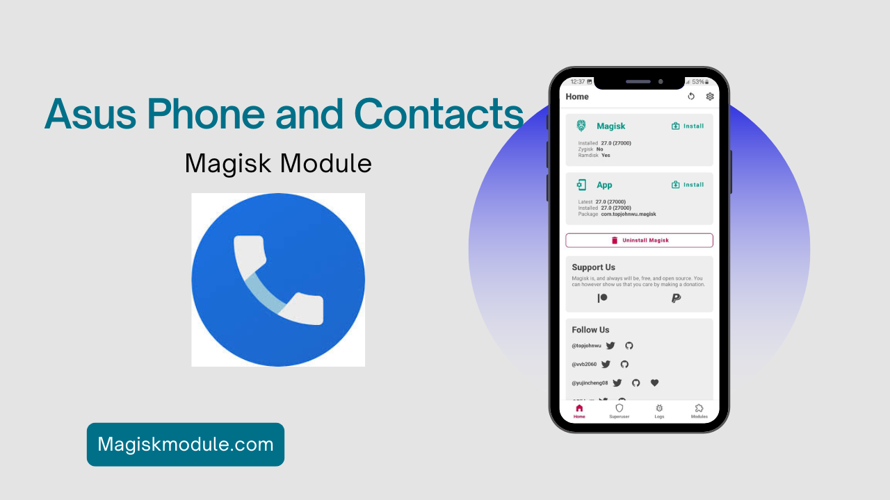 Asus Phone and Contacts