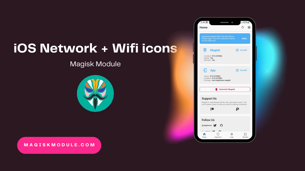 iOS Network + Wifi icons