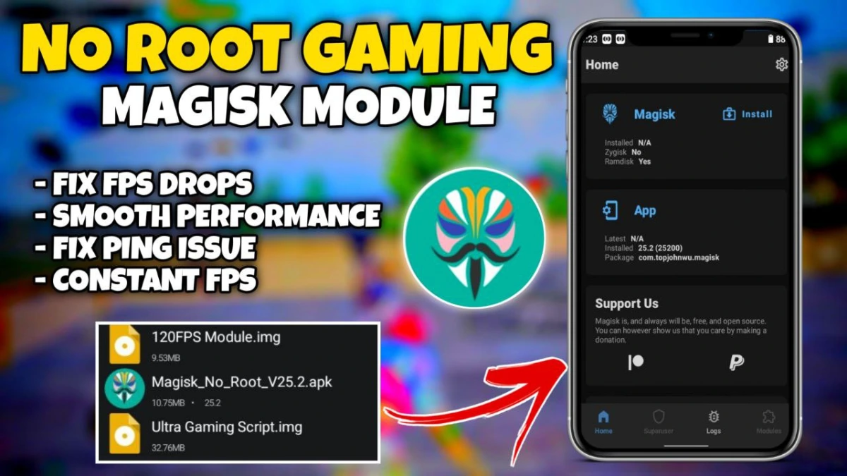 No Root Gaming Magisk Module